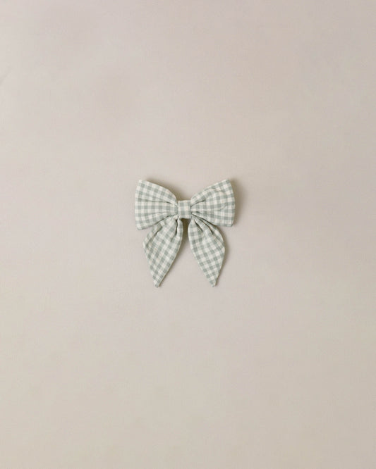 Norah Bow Eucalyptus Check
