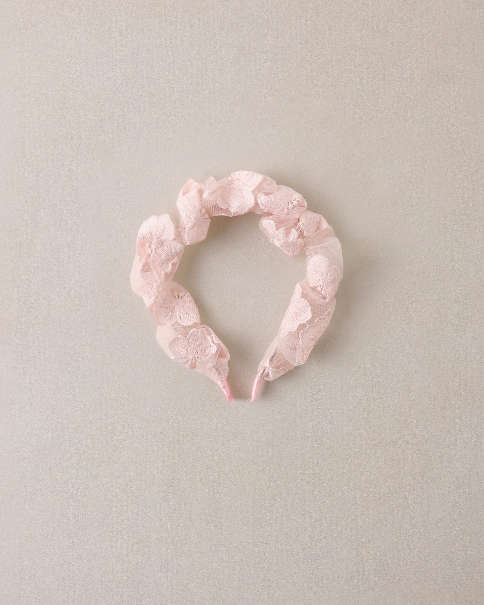 Gathered Headband Butterfly Cotton Candy