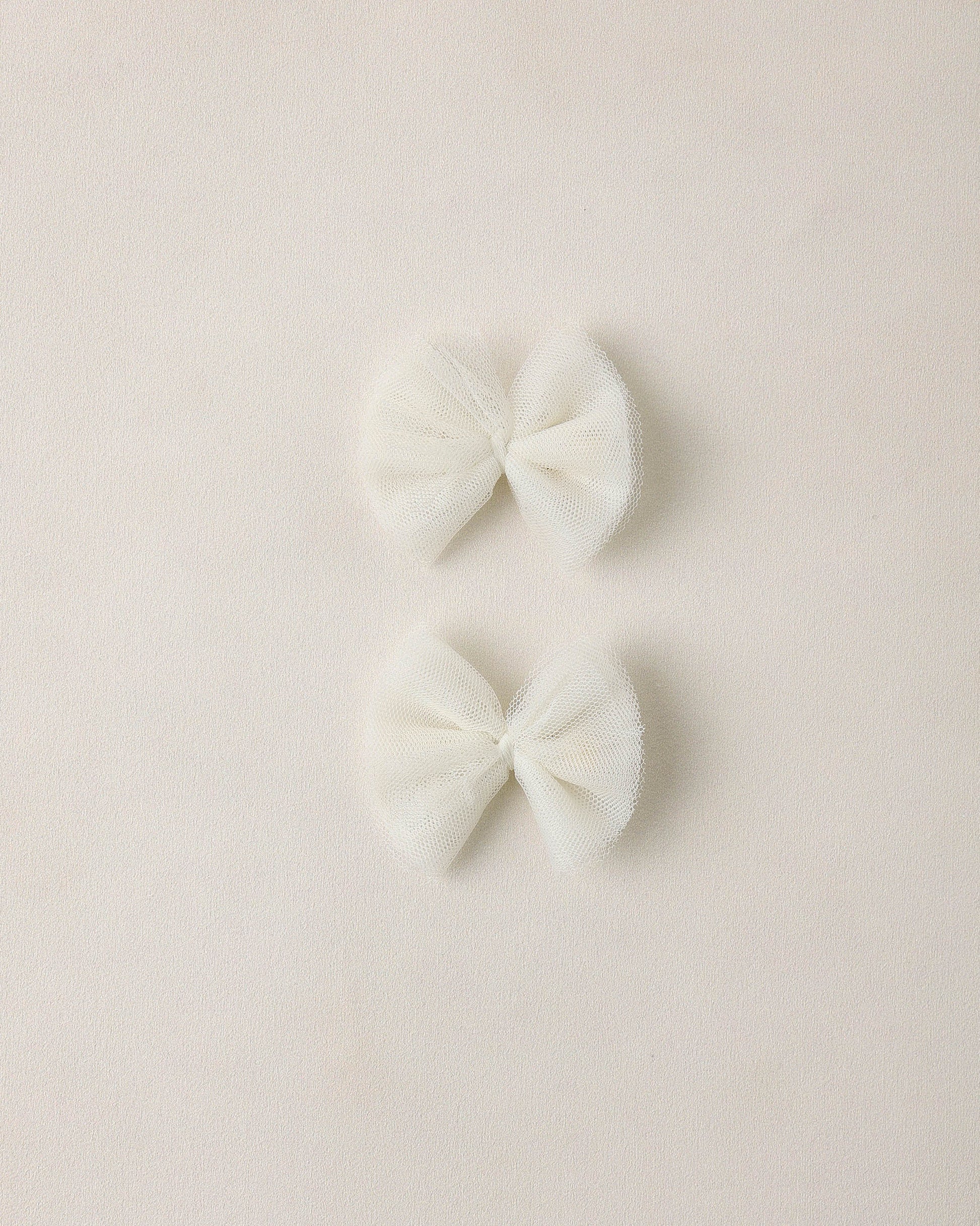 Flutter Tulle Clips Ivory