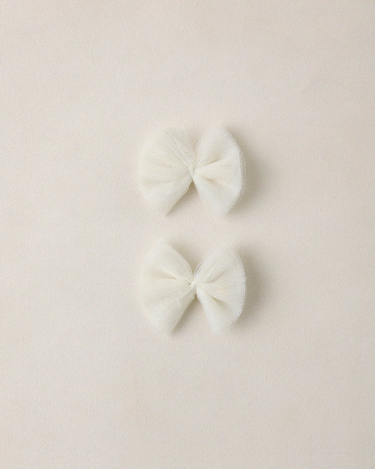 Flutter Tulle Clips Ivory