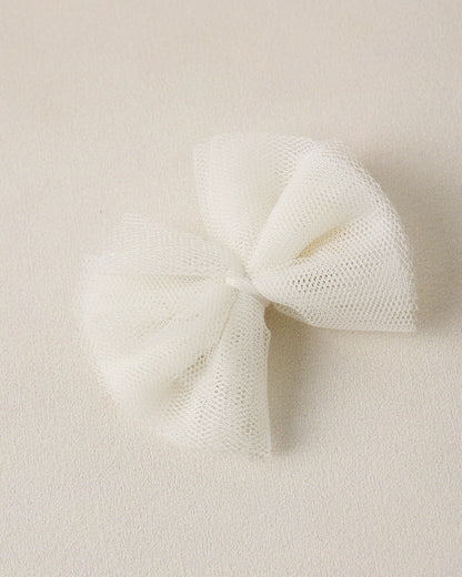 Flutter Tulle Clips Ivory