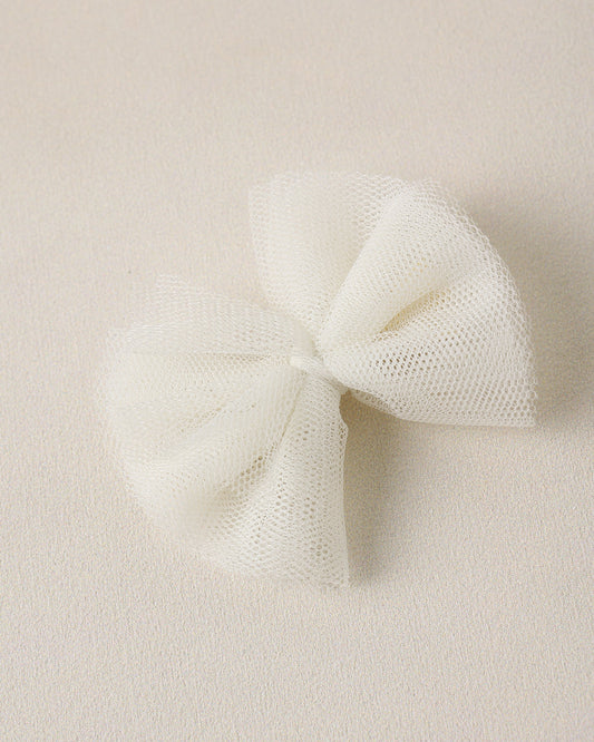 Flutter Tulle Clips Ivory