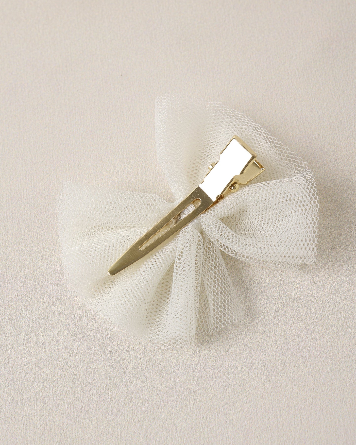 Flutter Tulle Clips Ivory