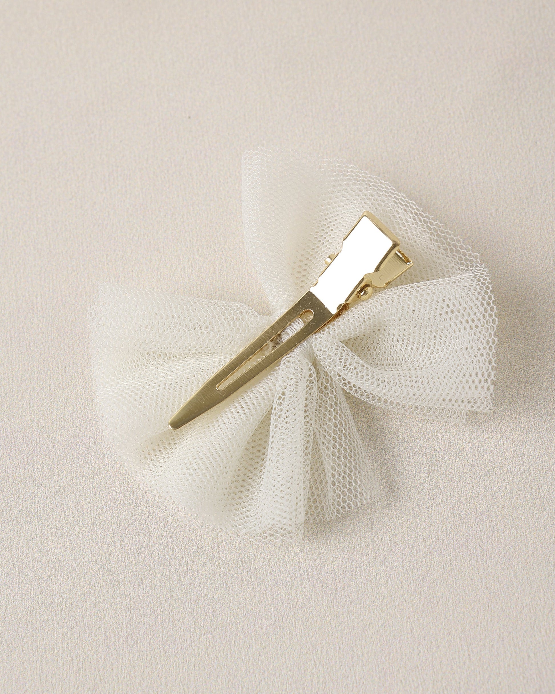Flutter Tulle Clips Ivory