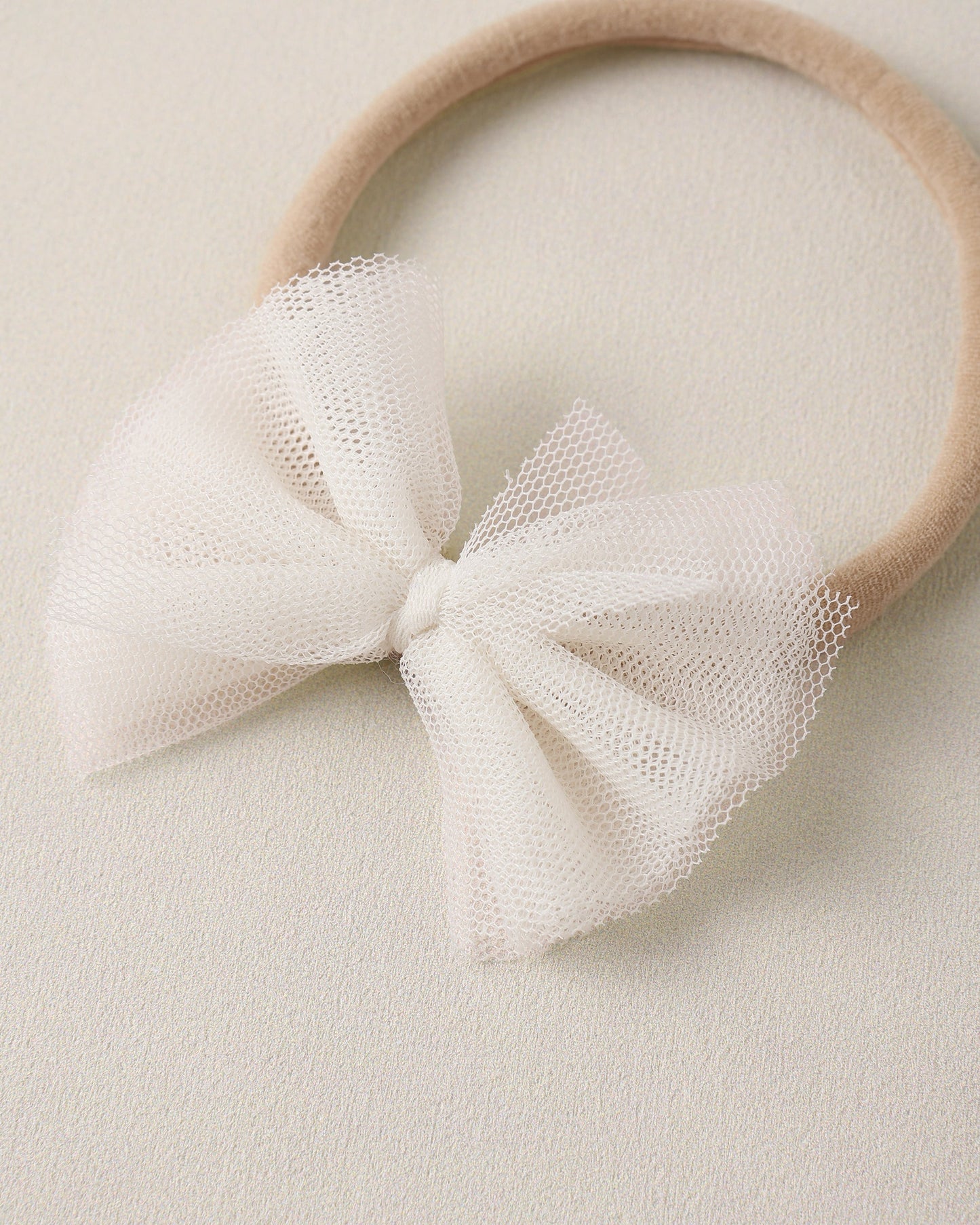 Flutter Tulle Headband Ivory