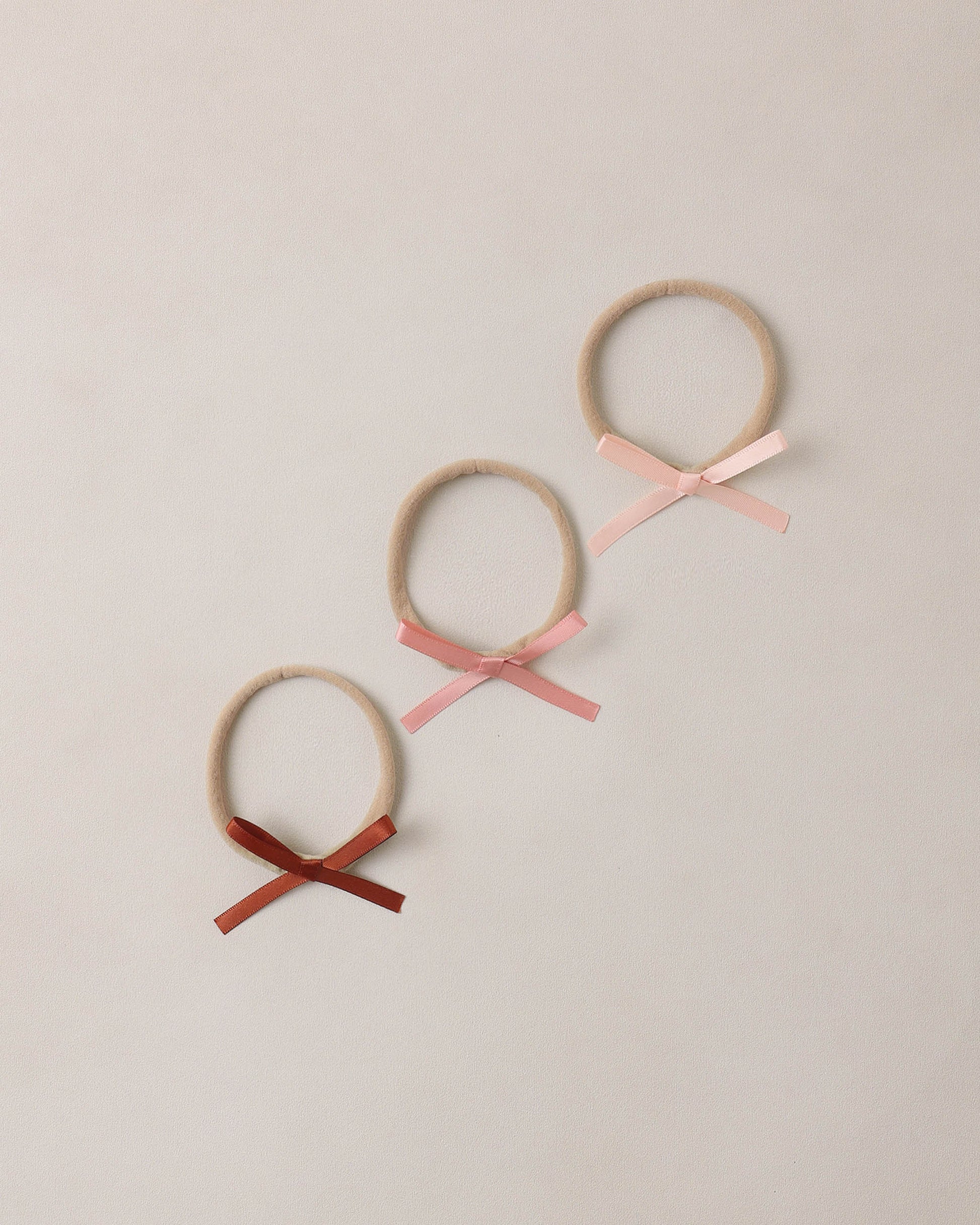 Baby Bow Headbands Blush, Red, Pink