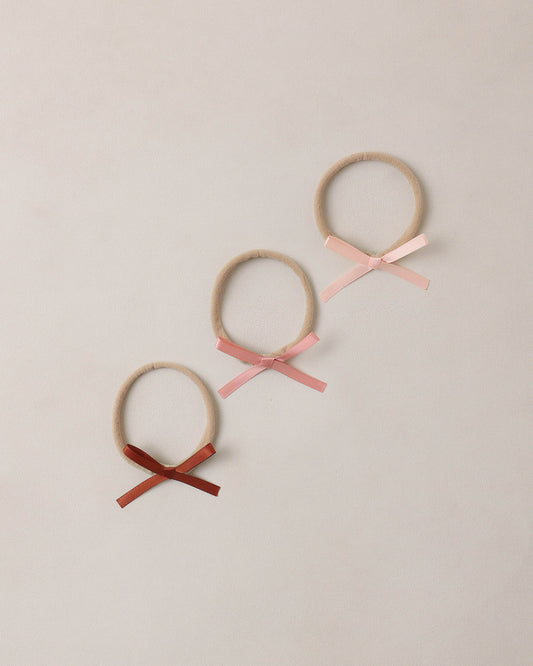 Baby Bow Headbands Blush, Red, Pink