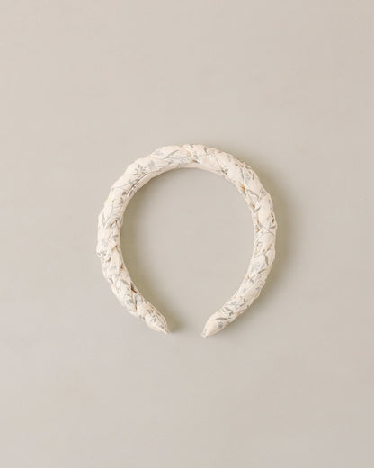 Braided Headband French Floral Stripe