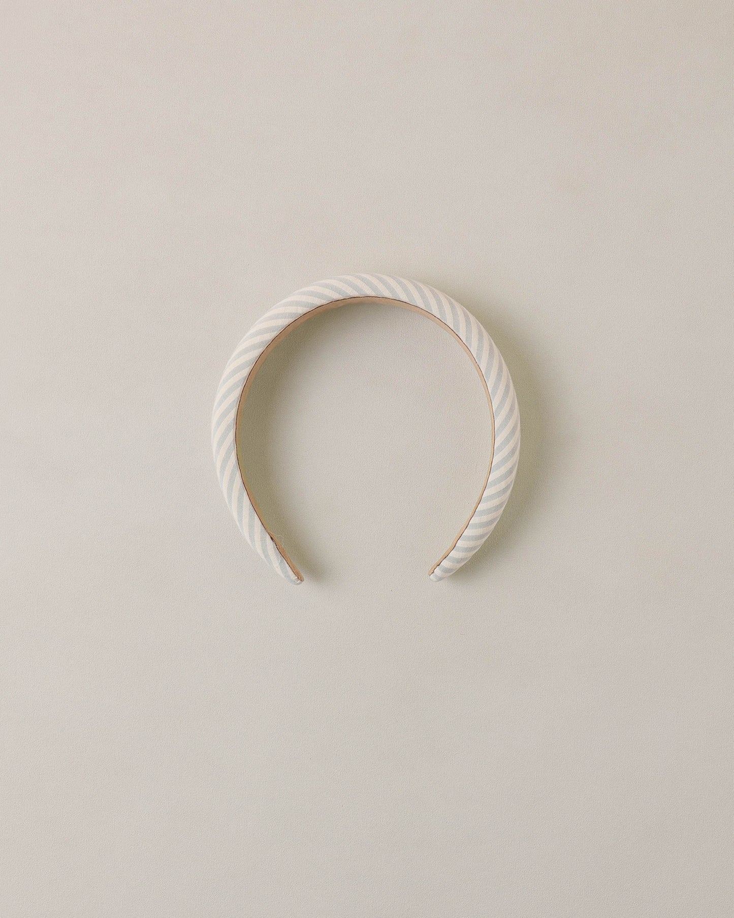 Padded Headband Sky Stripe Seersucker