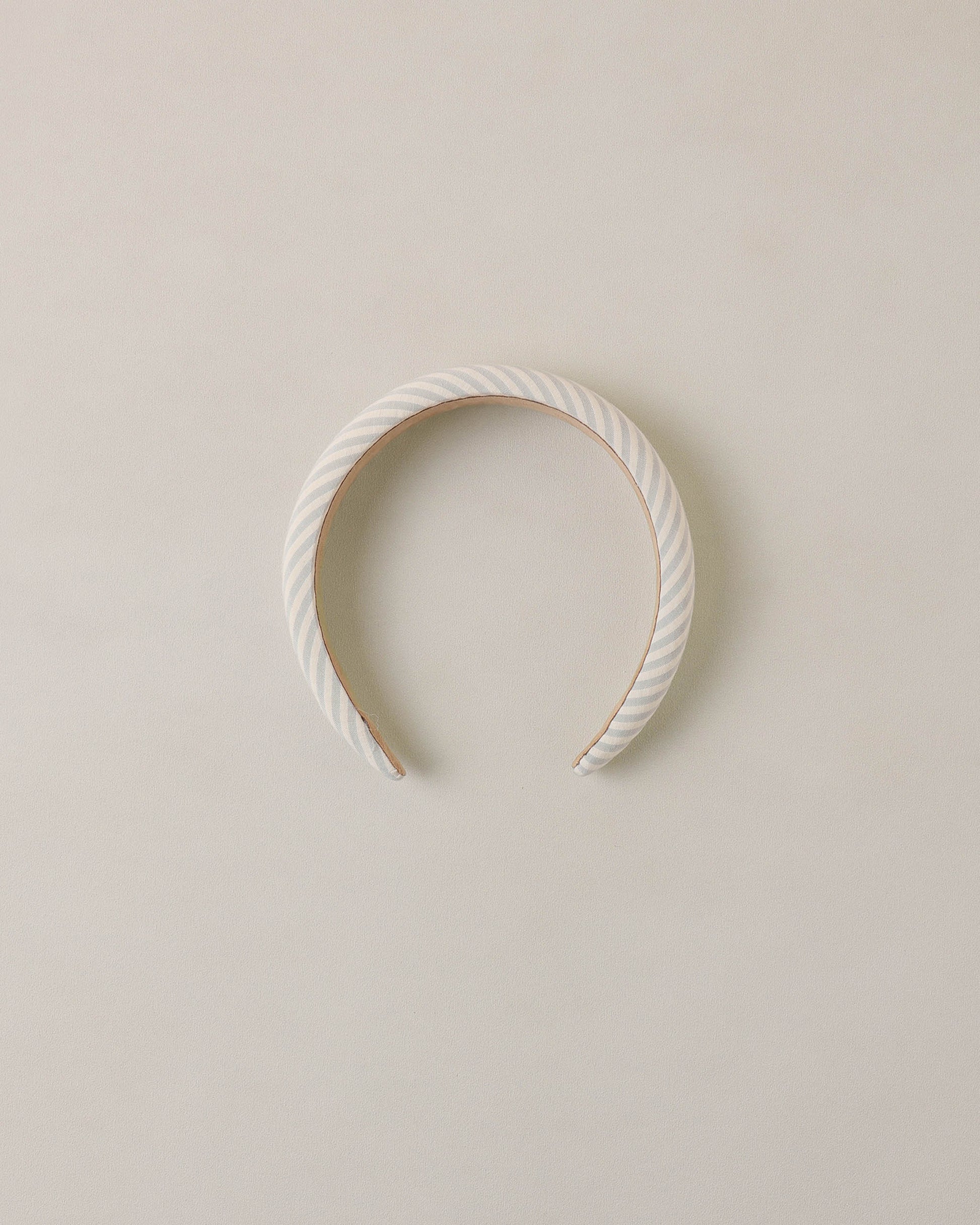 Padded Headband Sky Stripe Seersucker