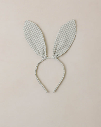 Bunny Headband Eucalyptus Check