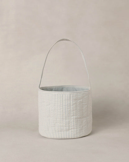 Easter Basket Sky Stripe Seersucker