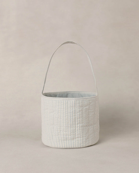 Easter Basket Sky Stripe Seersucker