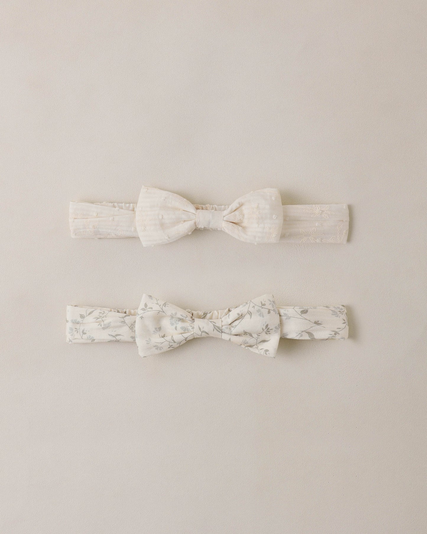 Baby Bow Headband Set Ivory, Vines