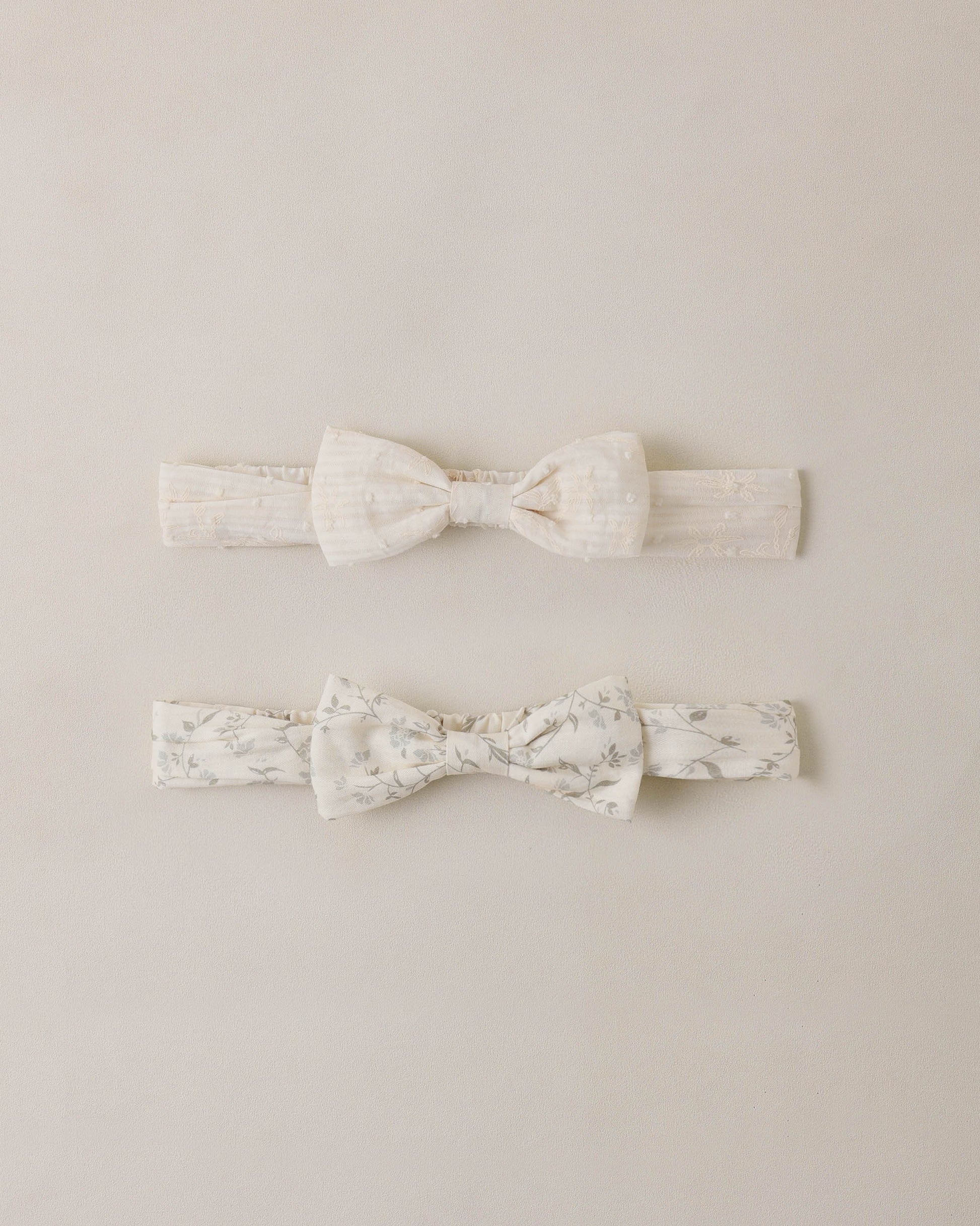 Baby Bow Headband Set Ivory, Vines