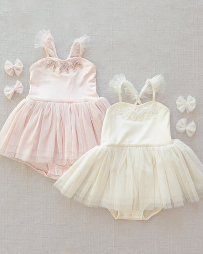 Flutter Tulle Clips Ivory