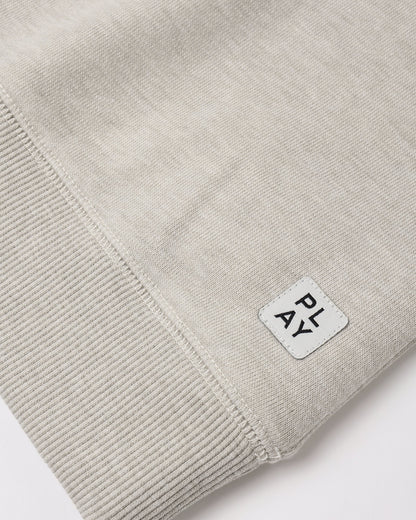 Short Sleeve Sweatshirt Heathered Oatmeal
