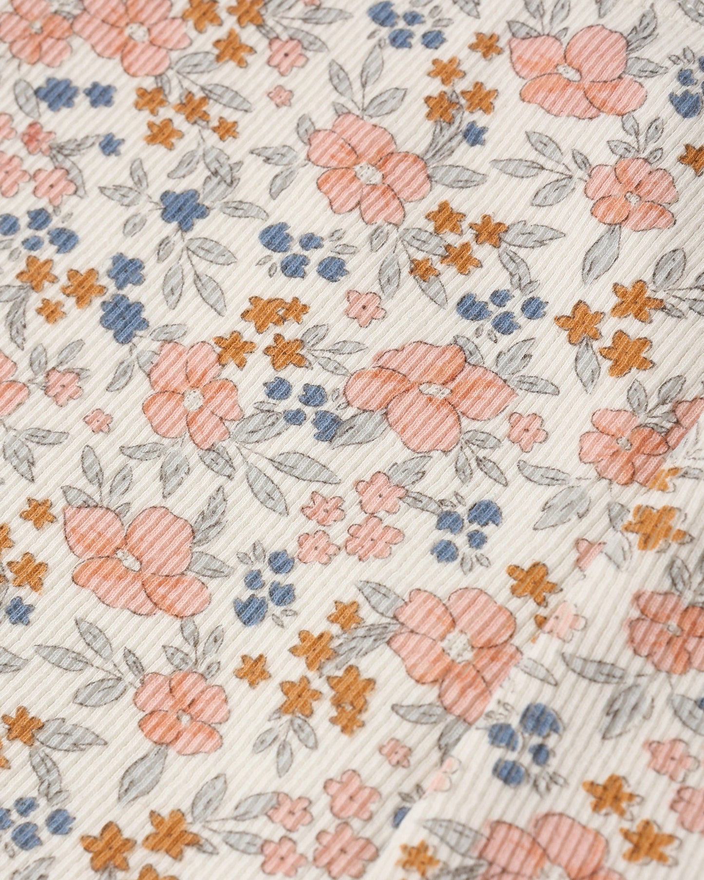 Ribbed Legging Set Flower Field, Heathered Blush