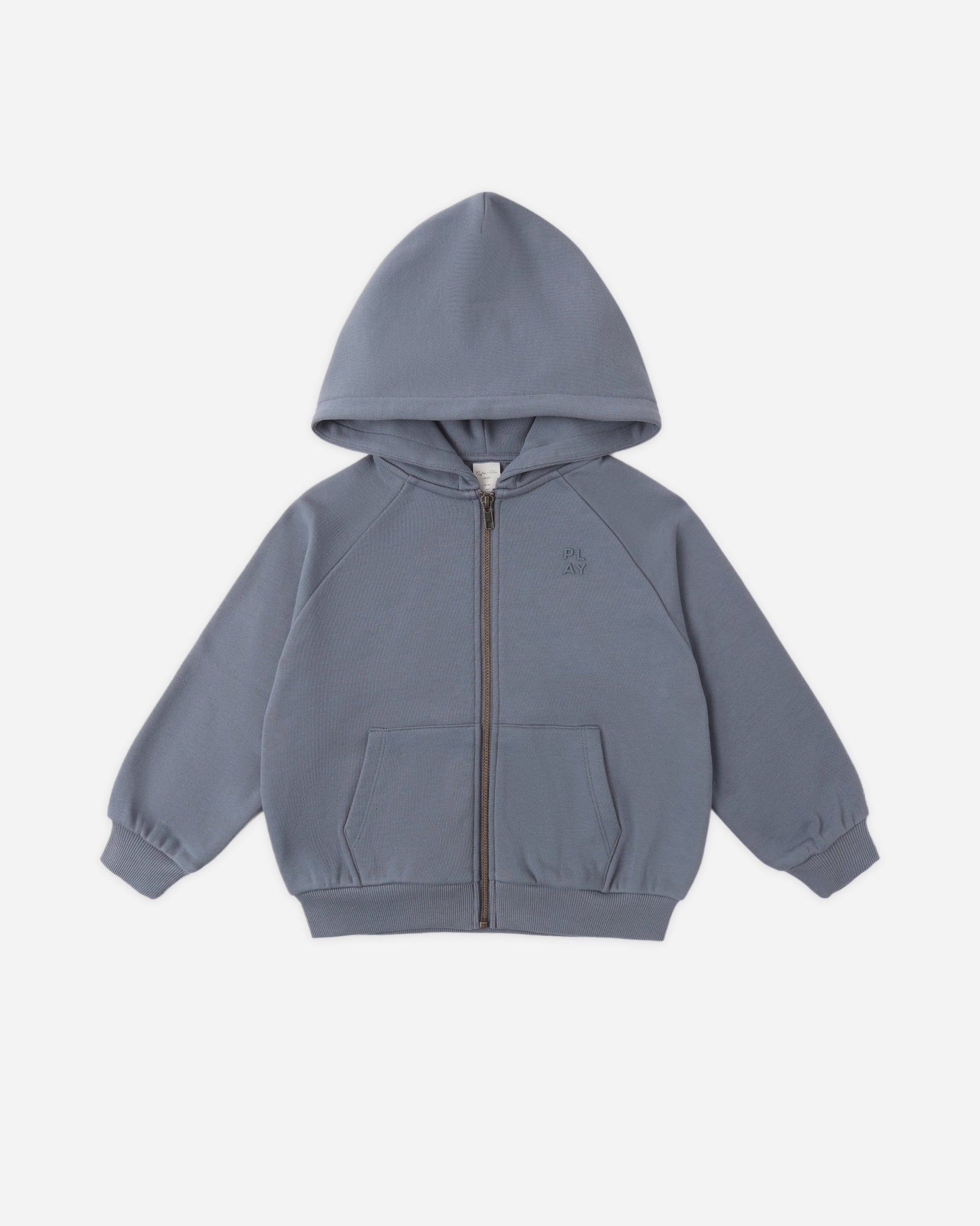 Zip Raglan Hoodie Marine
