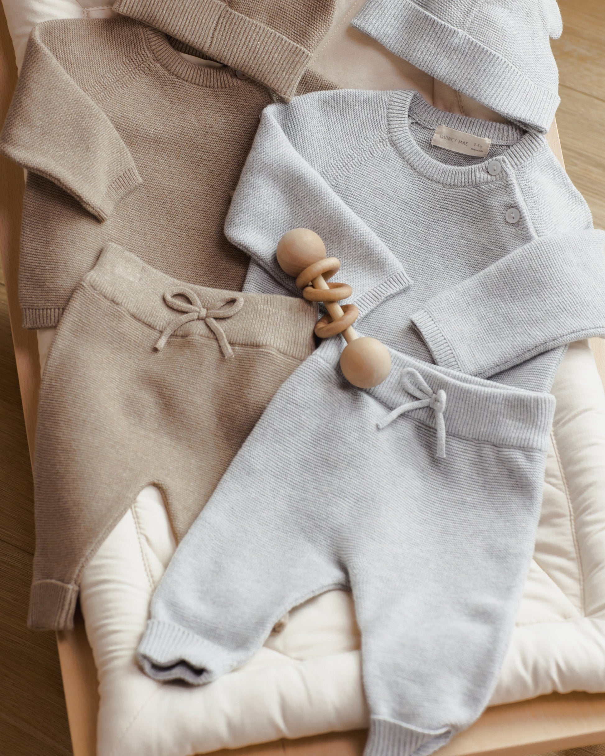 Bailey Knit Sweater Heathered Dusty Blue