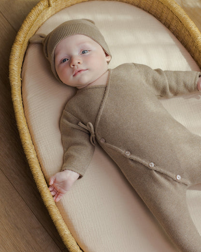 Baby Bear Beanie Heathered Mocha