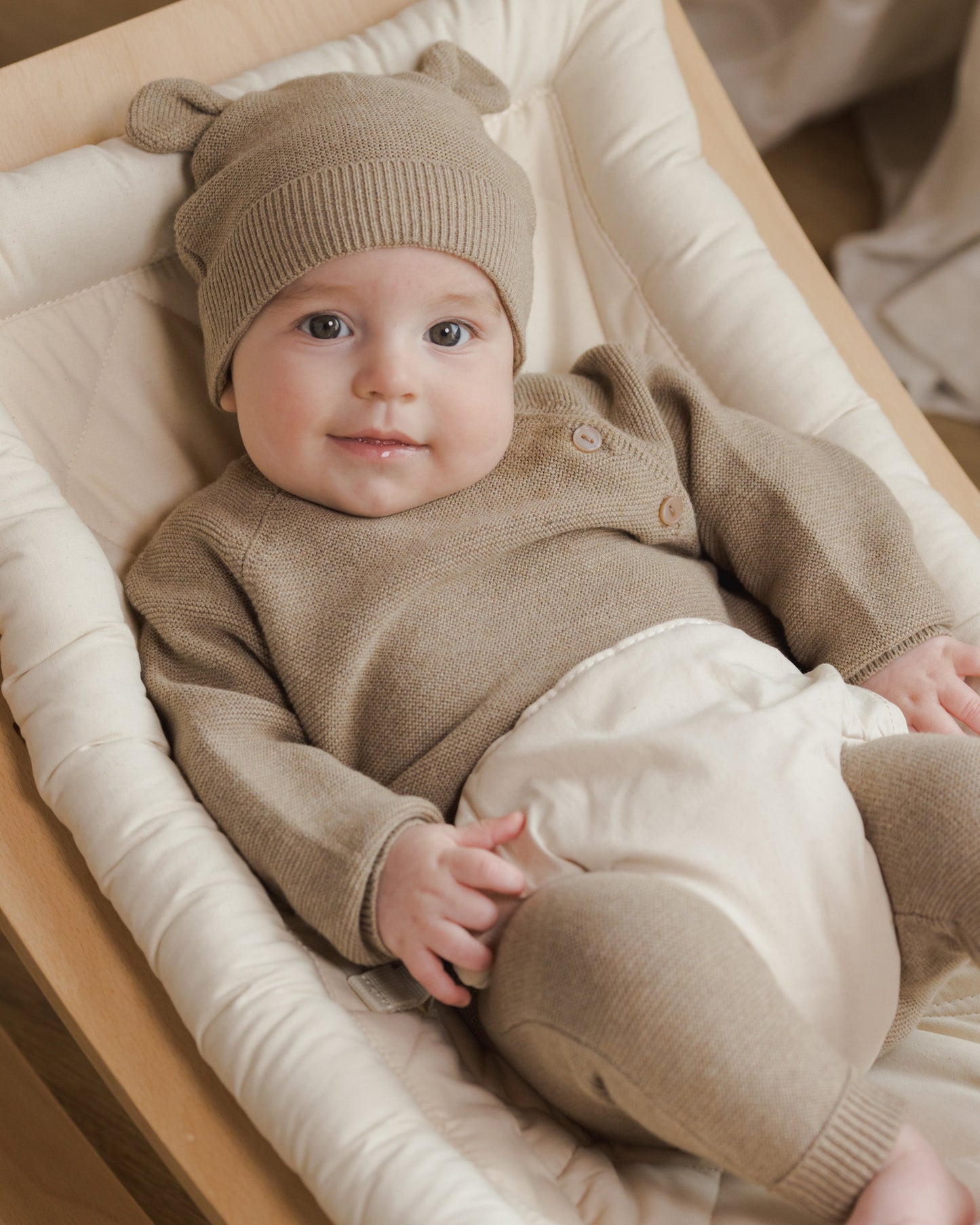 Bailey Knit Sweater Heathered Mocha