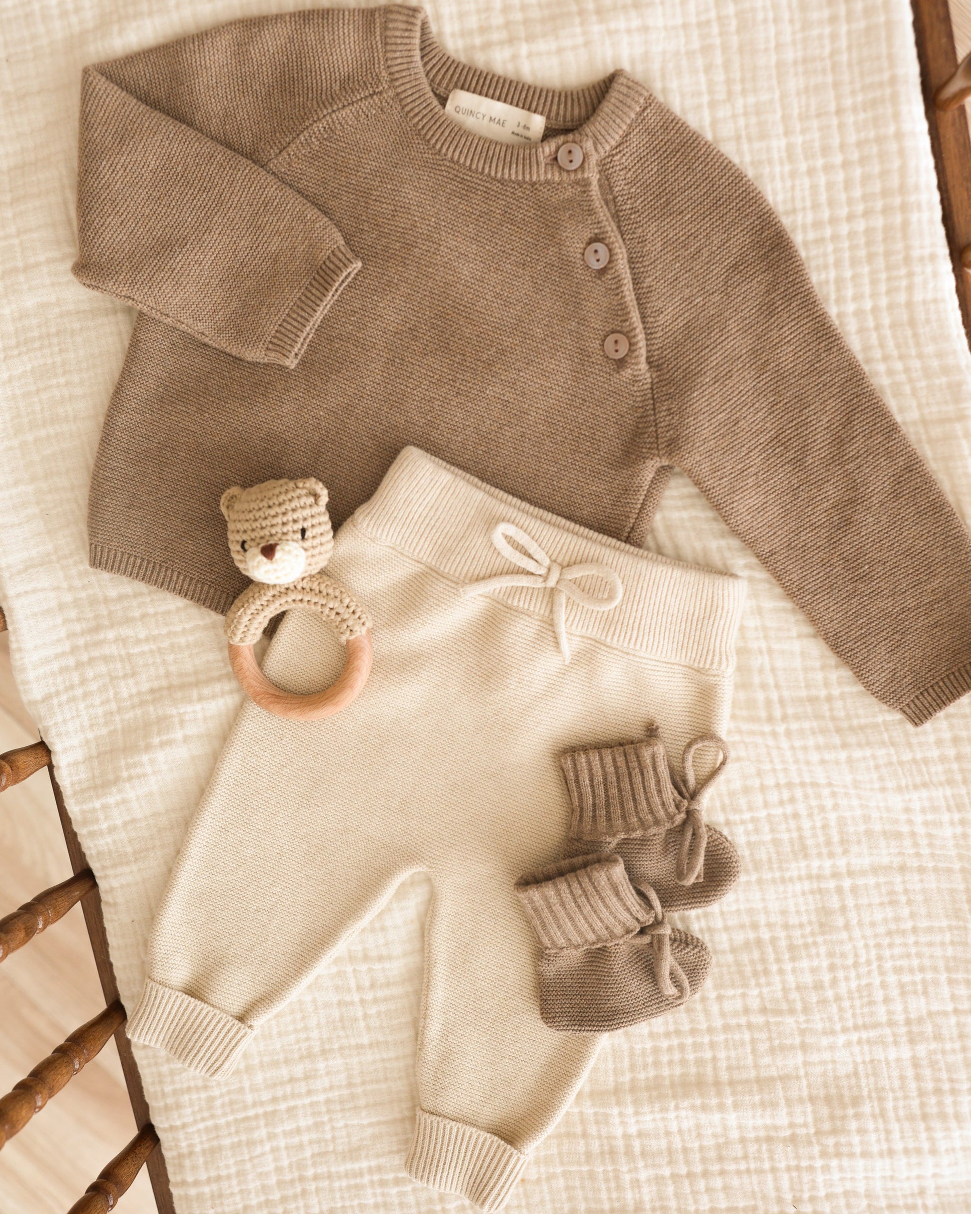 Bailey Knit Sweater Heathered Mocha