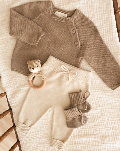 Bailey Knit Sweater Heathered Mocha
