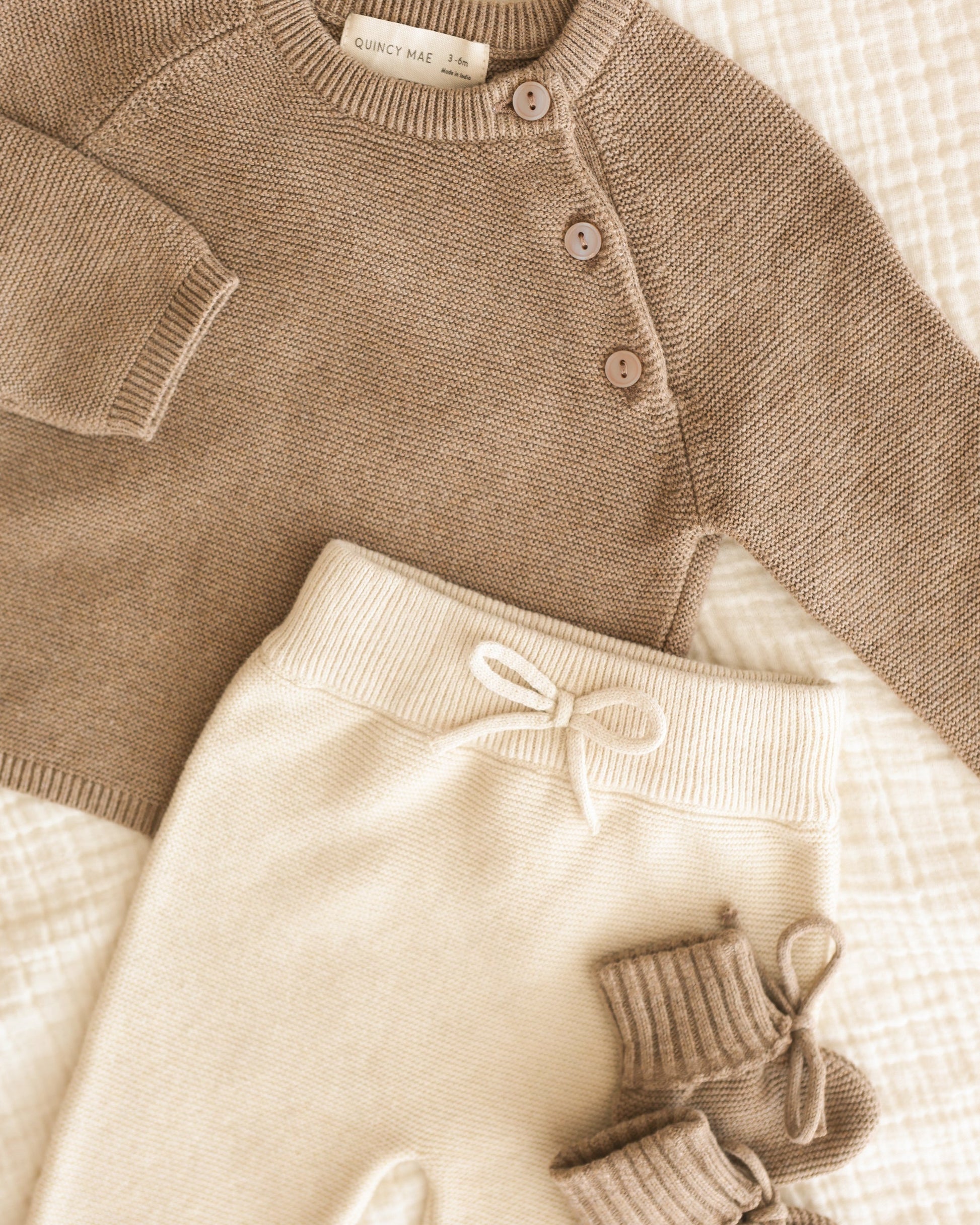 Bailey Knit Sweater Heathered Mocha