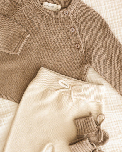 Bailey Knit Sweater Heathered Mocha