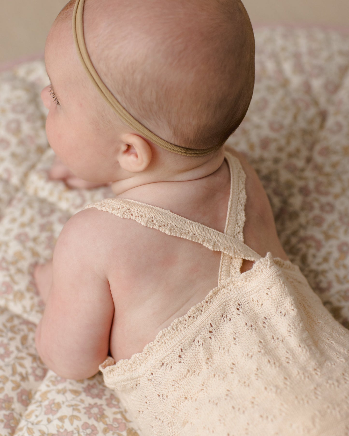 Annie Knit Romper Ecru