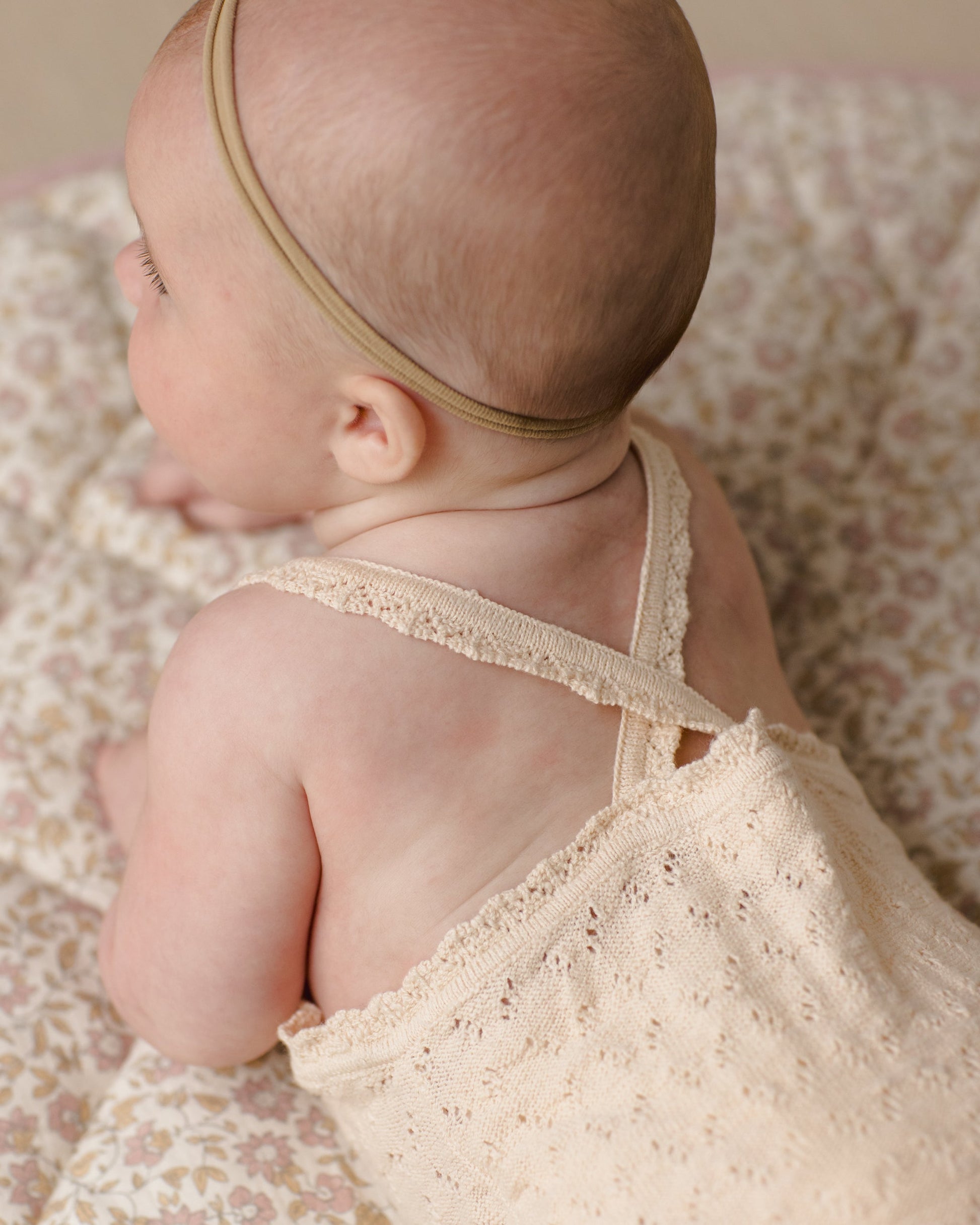 Annie Knit Romper Ecru