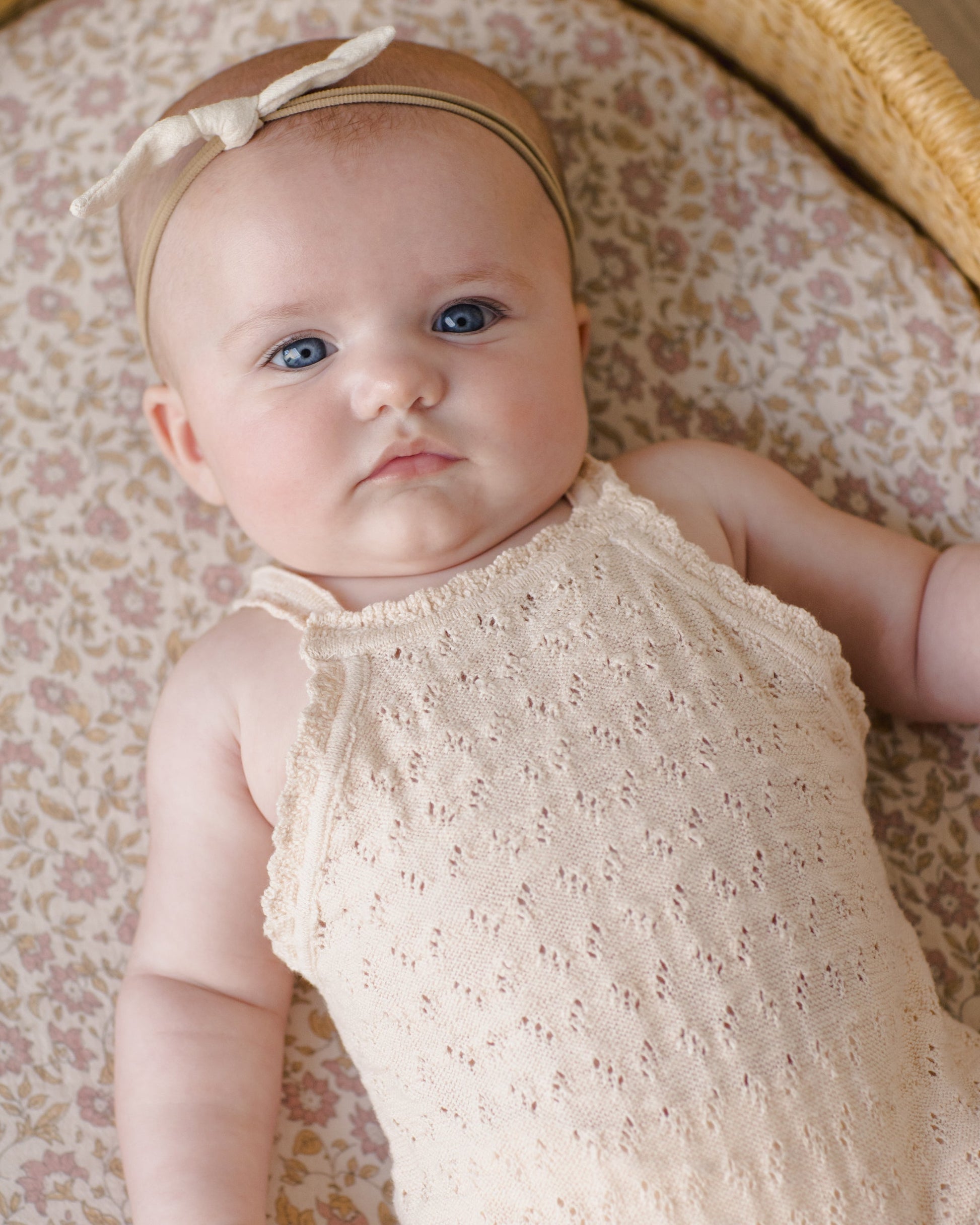Annie Knit Romper Ecru