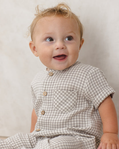 Charlie Jumpsuit Sage Gingham