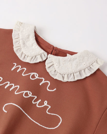 Collared Sweatshirt Mon Amour