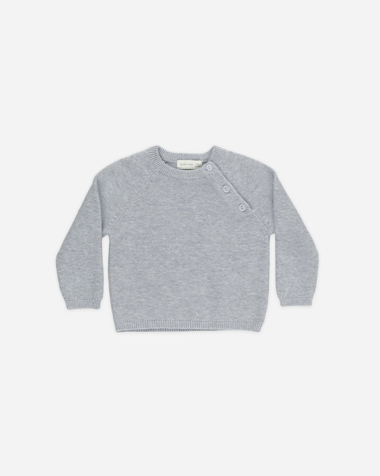 Bailey Knit Sweater Heathered Dusty Blue