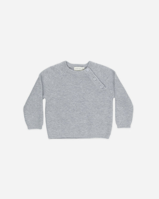 Bailey Knit Sweater Heathered Dusty Blue