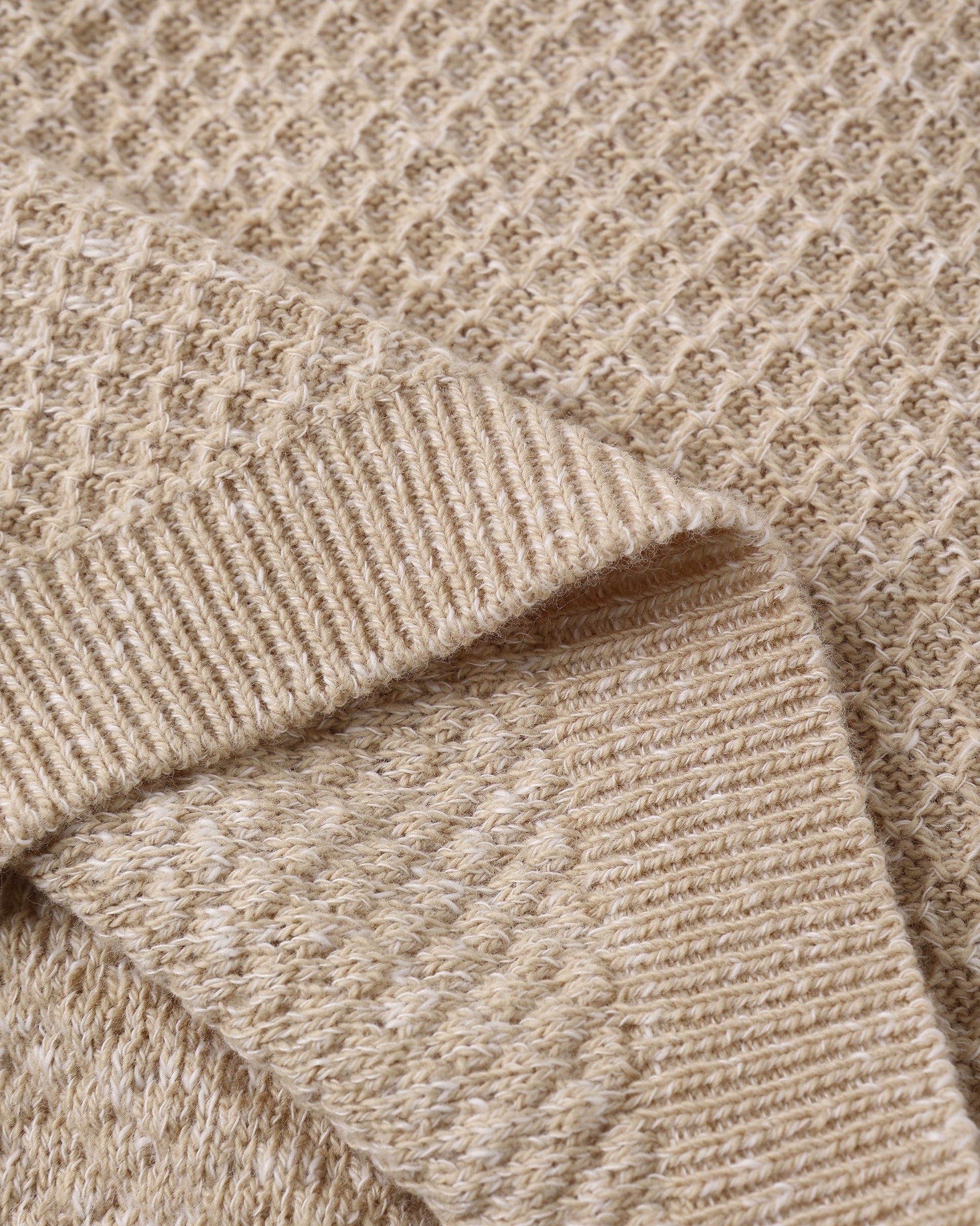 Bunny Knit Sweater Heathered Latte