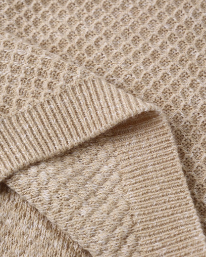 Bunny Knit Sweater Heathered Latte