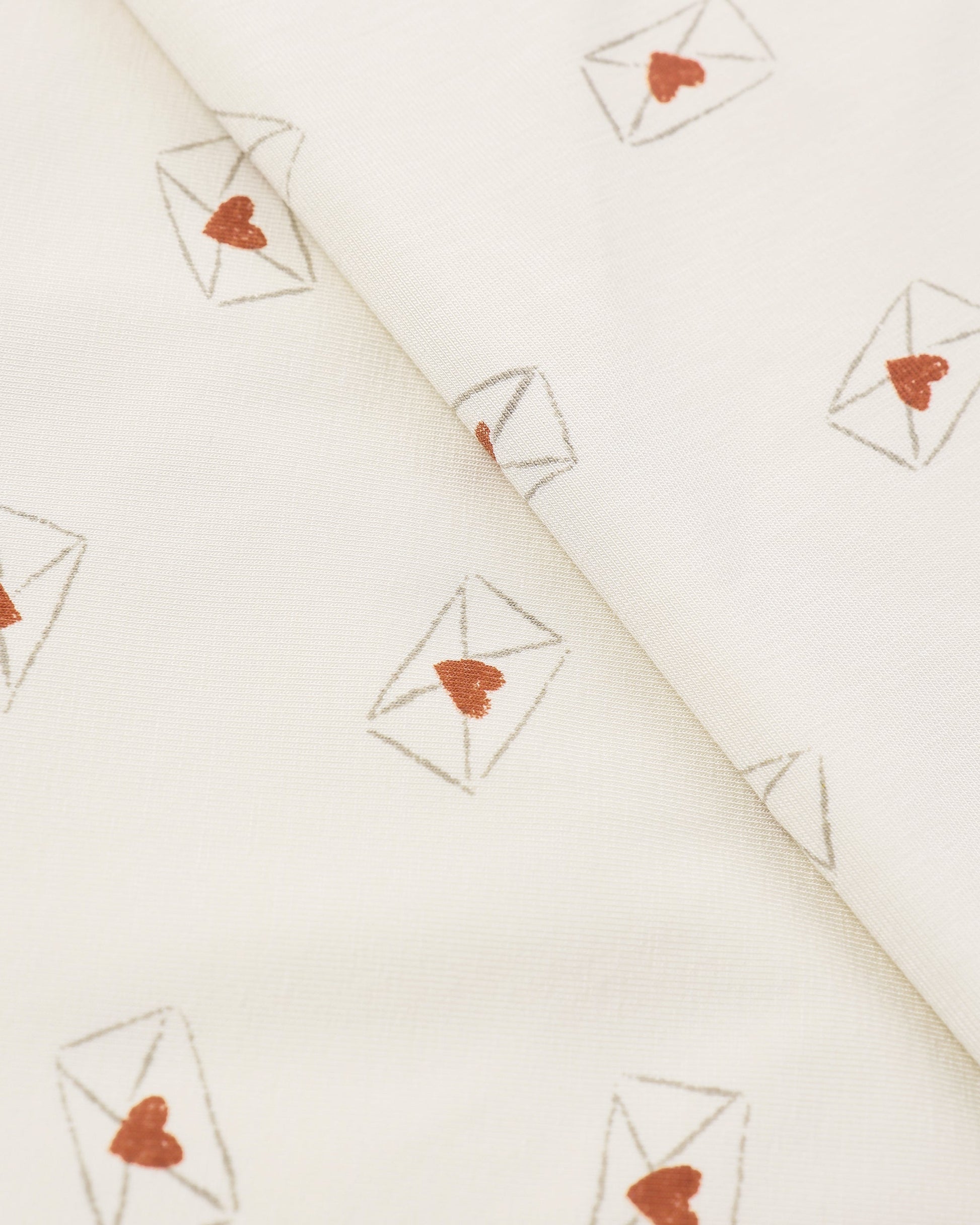 Bamboo Swaddle + Knotted Hat Valentine