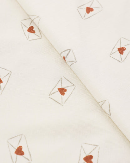 Bamboo Swaddle + Knotted Hat Valentine