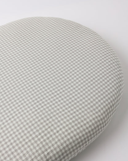 Bassinet Crib Sheet Sage Gingham