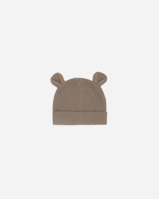 Baby Bear Beanie Heathered Mocha