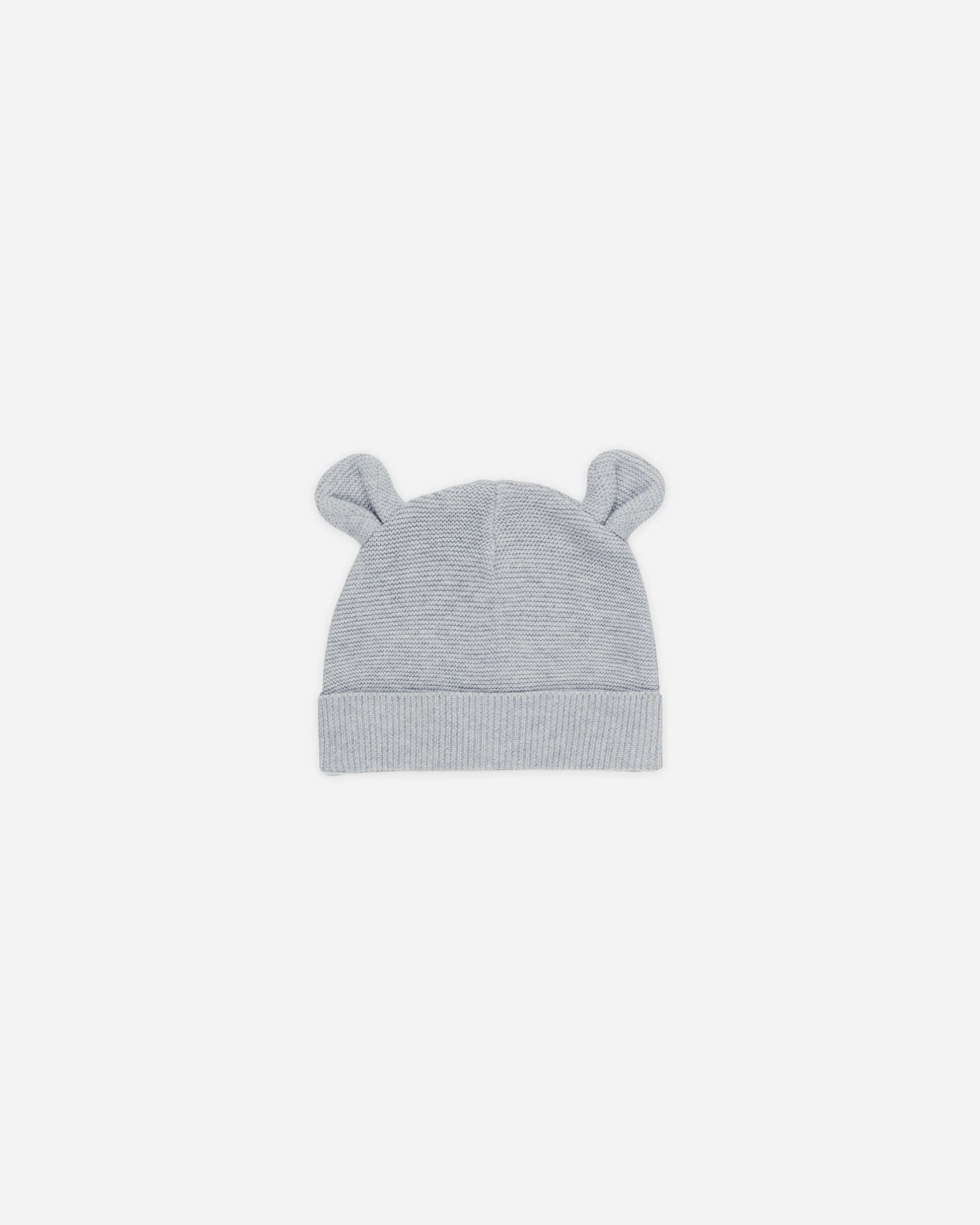 Baby Bear Beanie Heathered Dusty Blue