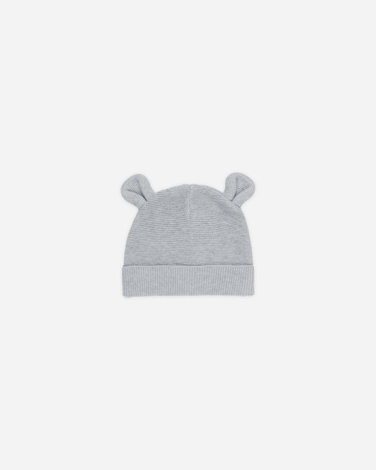 Baby Bear Beanie Heathered Dusty Blue