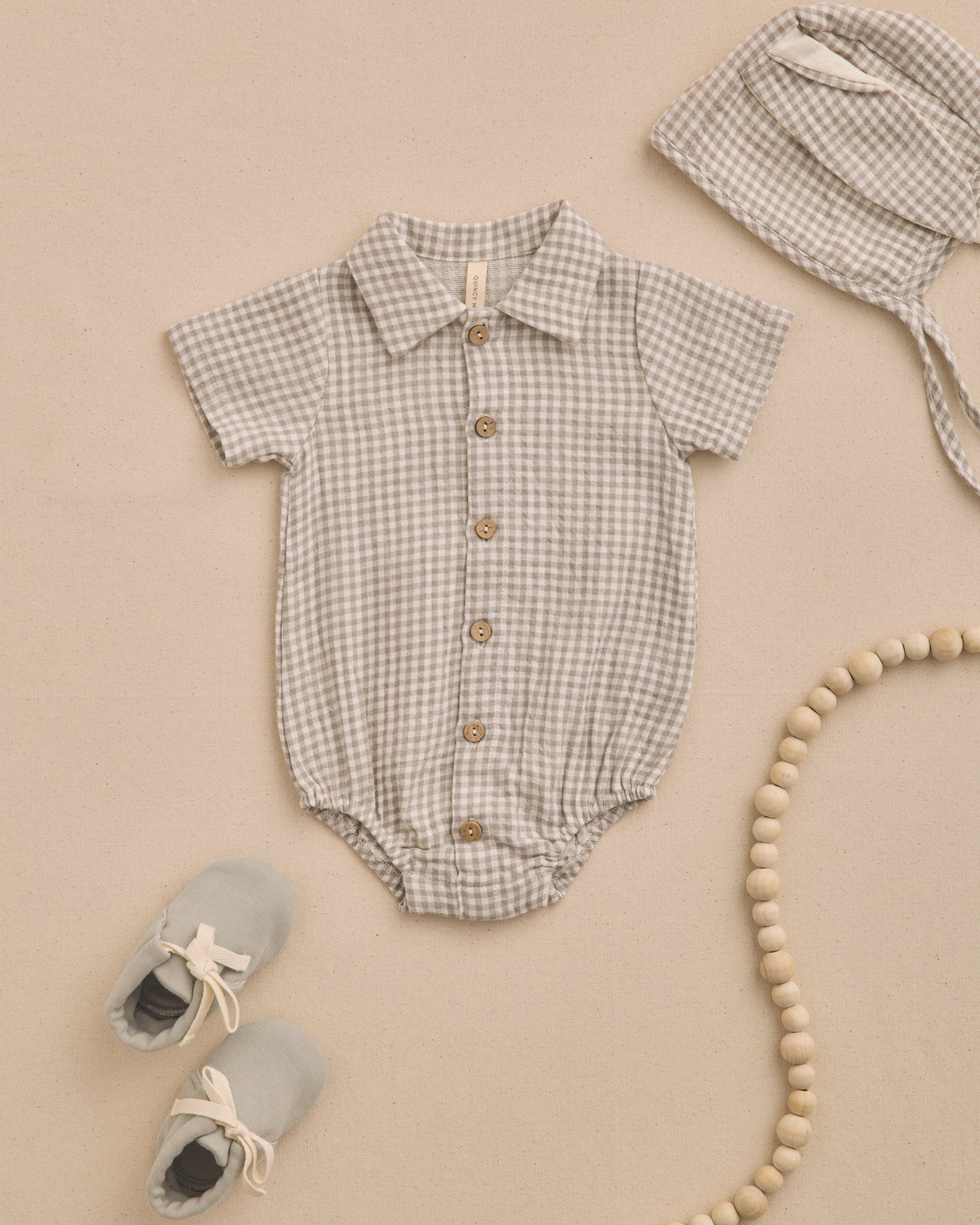 Bunny Bonnet Sage Gingham
