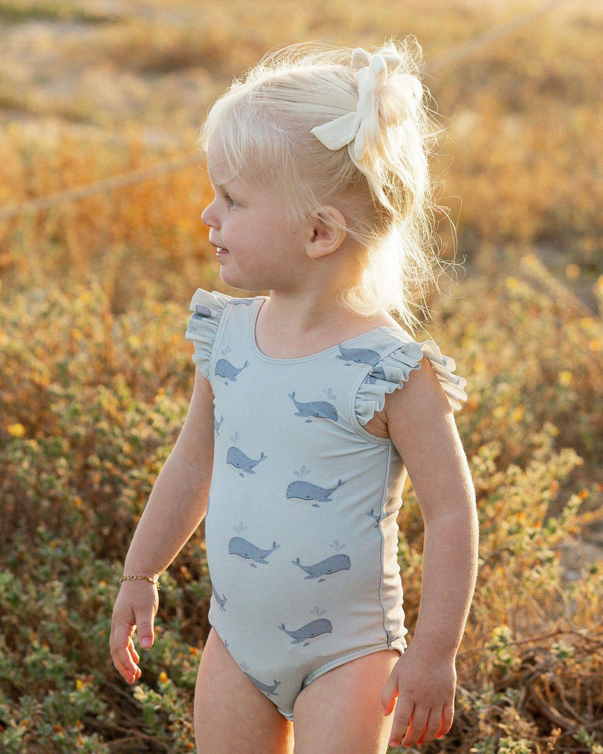 Scoop Back Onepiece Whales