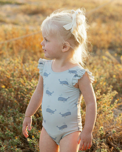 Scoop Back Onepiece Whales