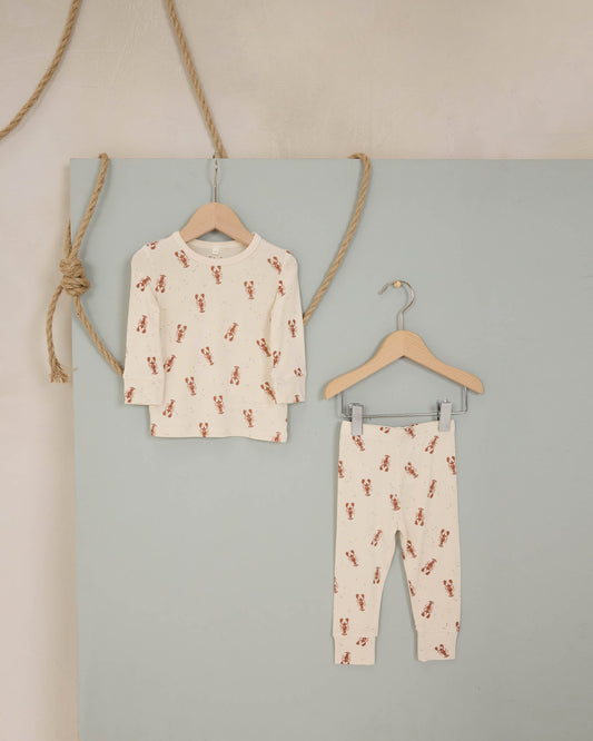 Long Sleeve Pajamas Lobsters