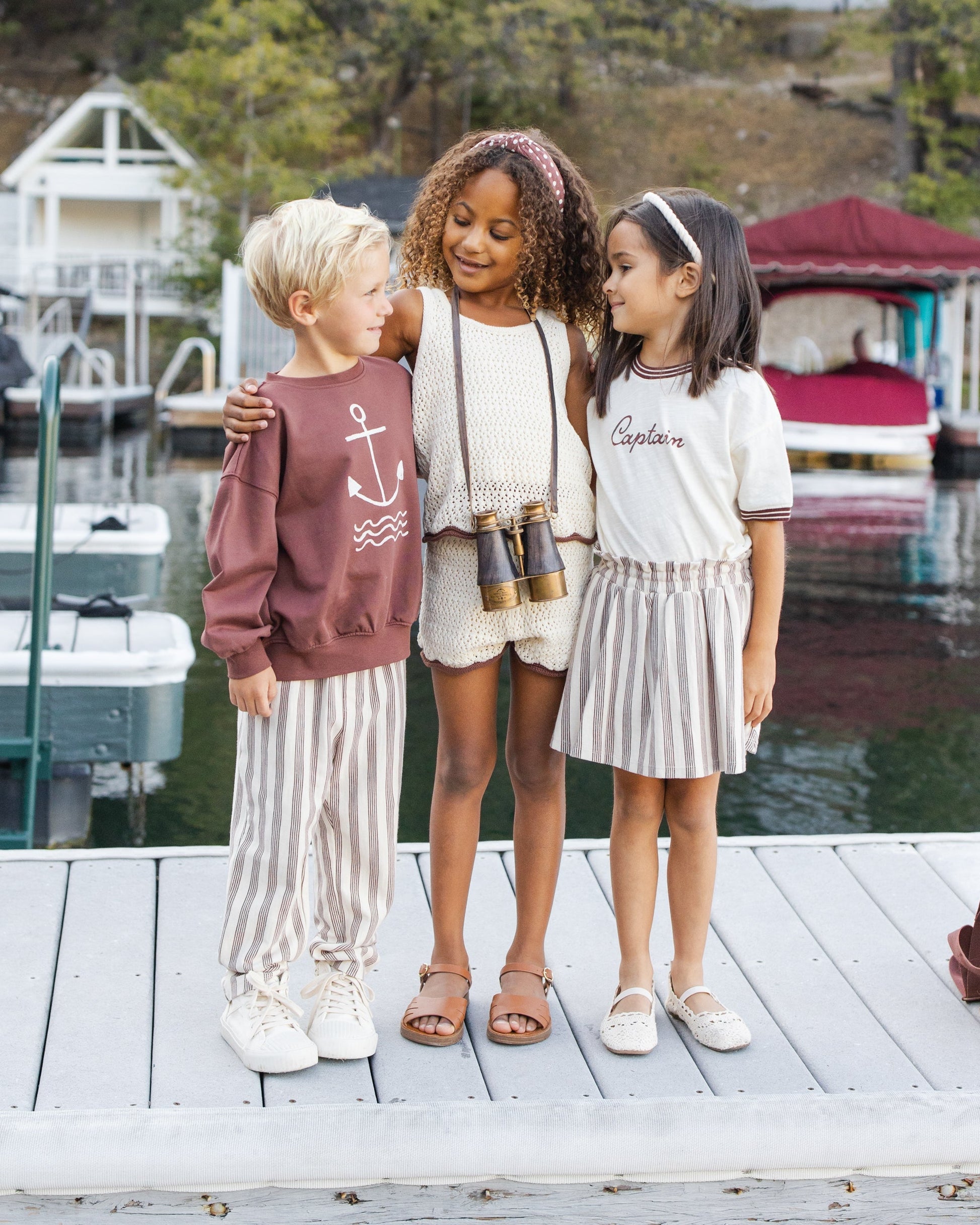 Sasha Skort Brown Stripe